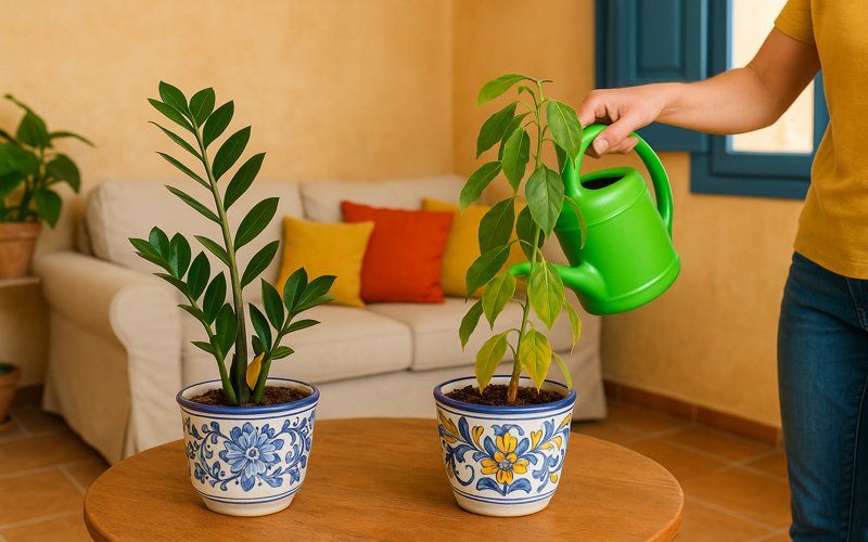 Annaffiare le piante dopo le vacanze